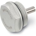 J.W. Winco J.W. Winco Aluminum Magnetic Threaded Plug w/ NBR Seal - M16 x 1.5 Thread 738-22-M16X1.5
